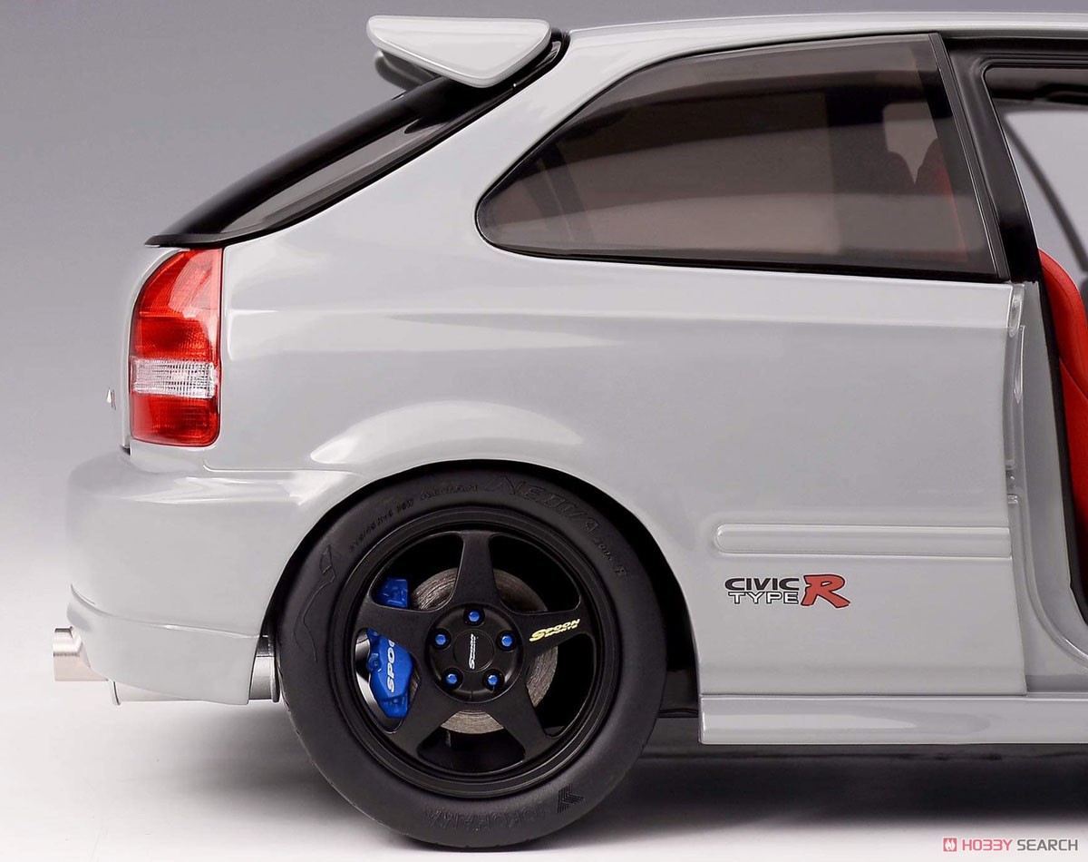ホンダ シビック Type R (EK9) フル開閉 グレー (ミニカー) - ホビー