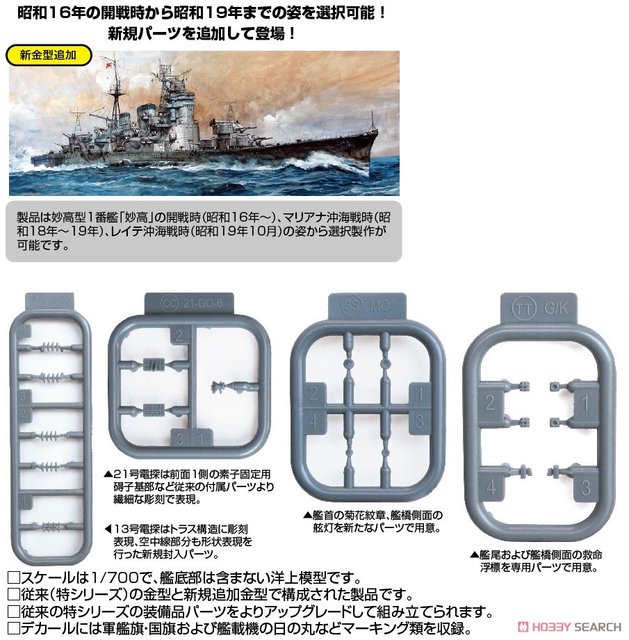 日本海軍重巡洋艦 妙高 (プラモデル) - ホビーサーチ ミリタリープラモ