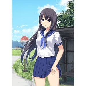 珈琲貴族先生 アルプスの雪解け水とセーラー服少女 ジークレー 版画