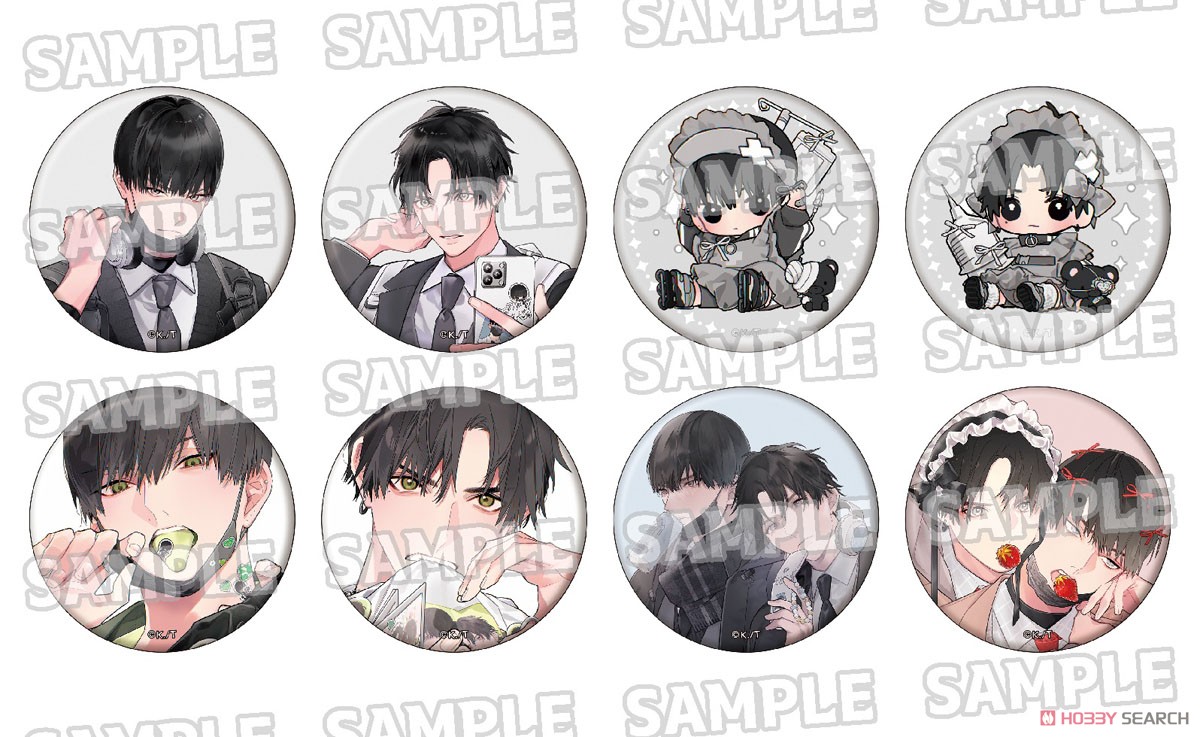 制服、深夜2時。』 缶バッジコレクション (8個セット) (キャラクター