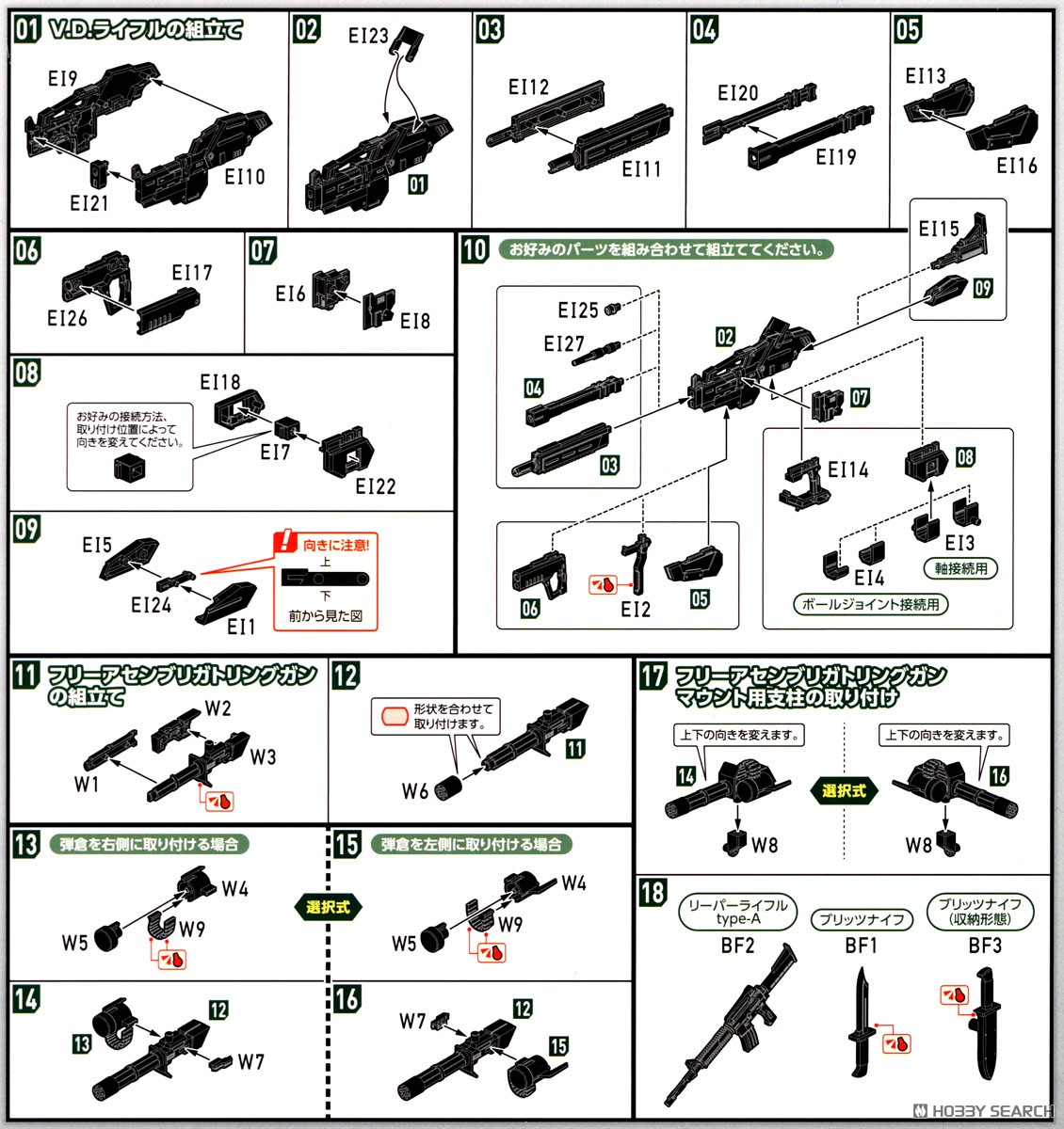MODEROID ウェポンセット01 from ティタノマキアSIDE:CE (プラモデル