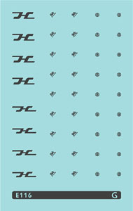 阪急電鉄/N】 阪急電鉄 社章・エンブレム インレタ (鉄道模型