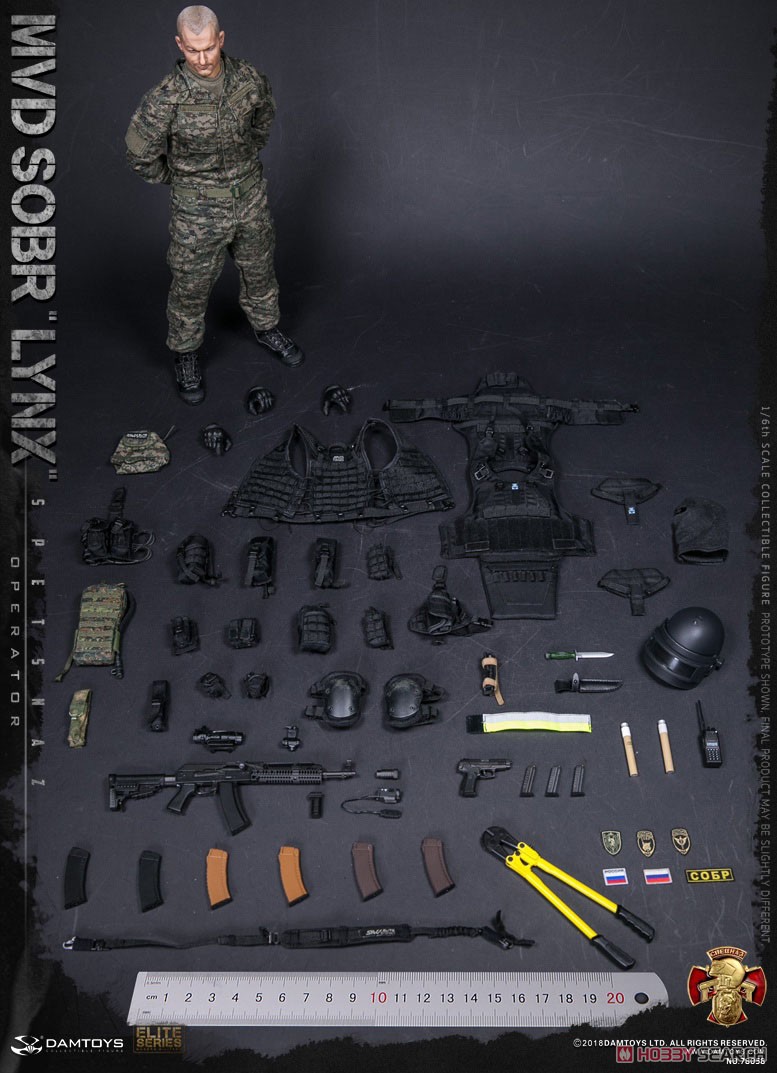 DAMTOYS 78058 ロシア内務省(MVD) 特殊部隊 SOBR LYNX(山猫) 1/6