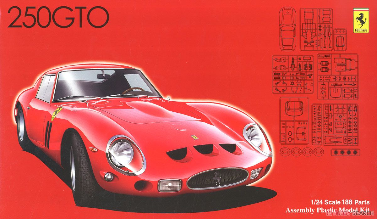 フェラーリ 250GTO 特別仕様(ワイヤーホイール付き) (プラモデル