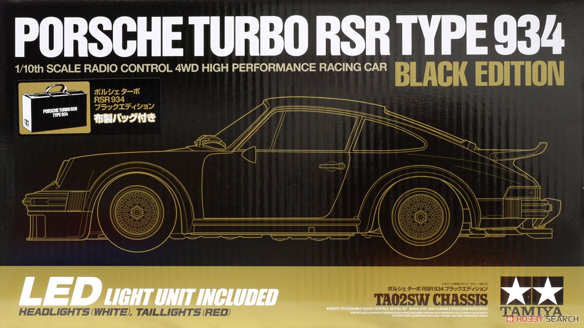 1/10 ポルシェ ターボ RSR 934 ブラックエディション (TA02SWシャーシ