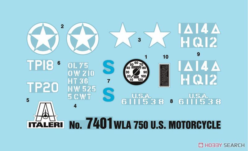 WW.II アメリカ陸軍 軍用バイク WLA 750 (プラモデル) - ホビーサーチ