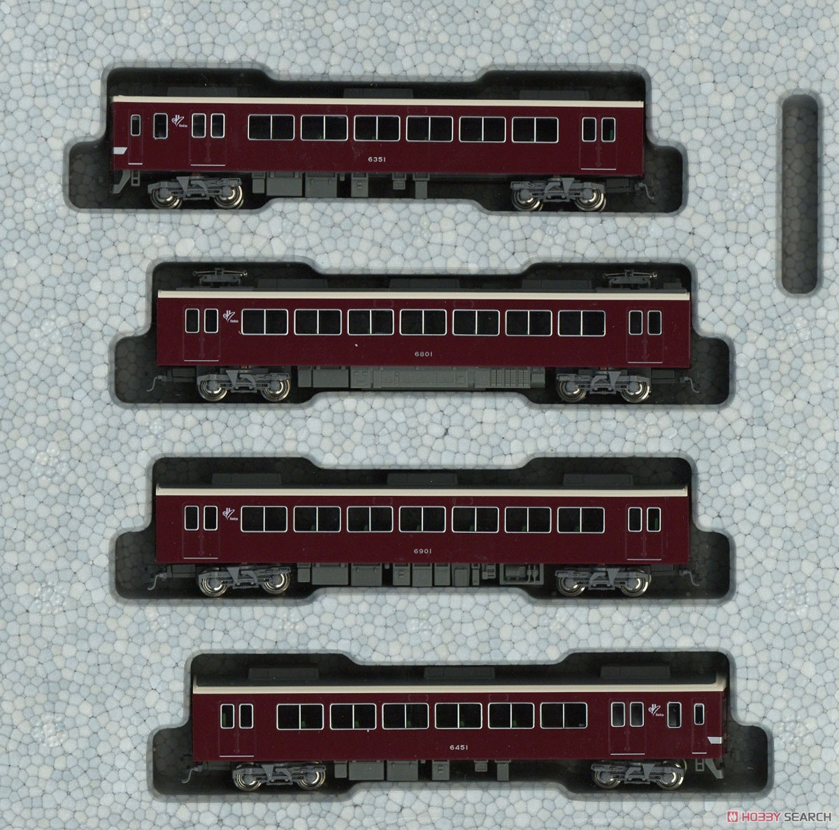 阪急 6300系 (小窓あり) 4両基本セット (基本・4両セット) (鉄道模型