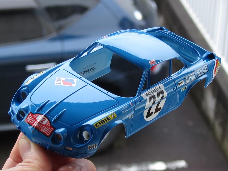 タミヤ1/24「アルピーヌ ルノーA110 モンテカルロ'71」プラモデル制作