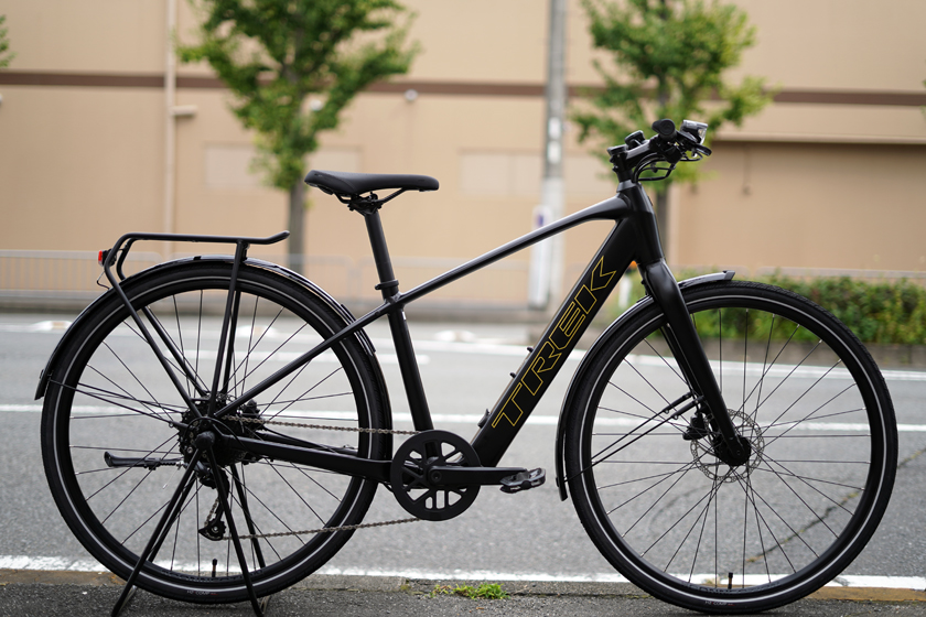 トレックの電動クロスバイク FX+2の泥除け外してみたら、スポーティー