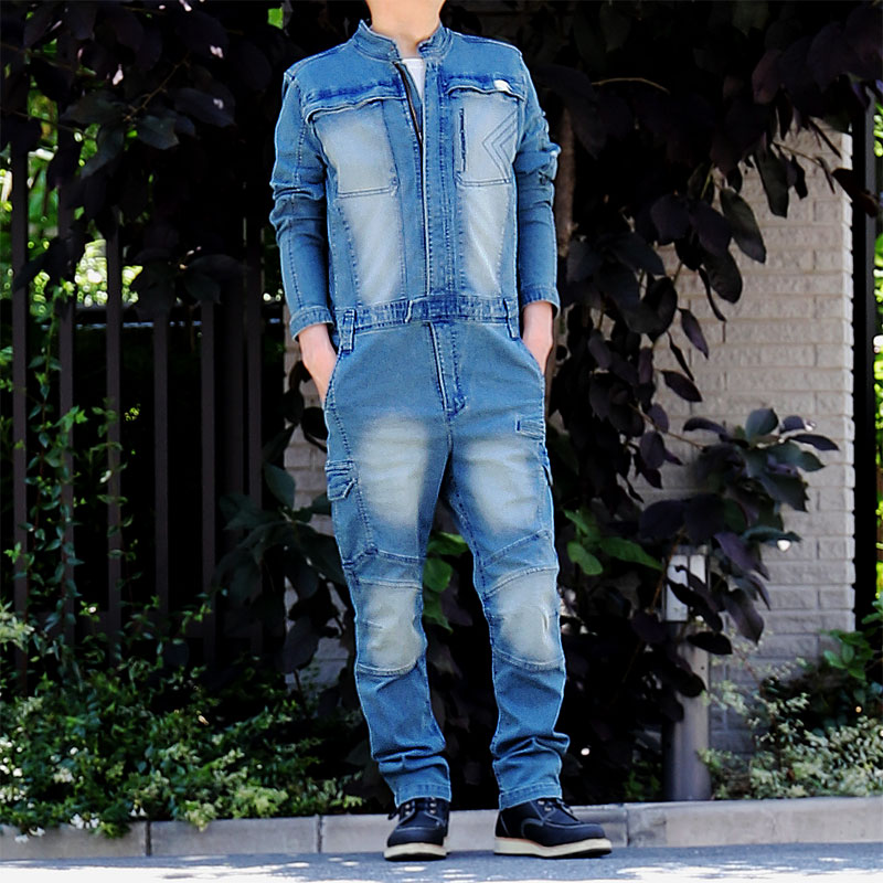 寅壱 デニムツナギ 8890-501 【ストレッチ】 商品詳細｜鳶服 鳶用品の