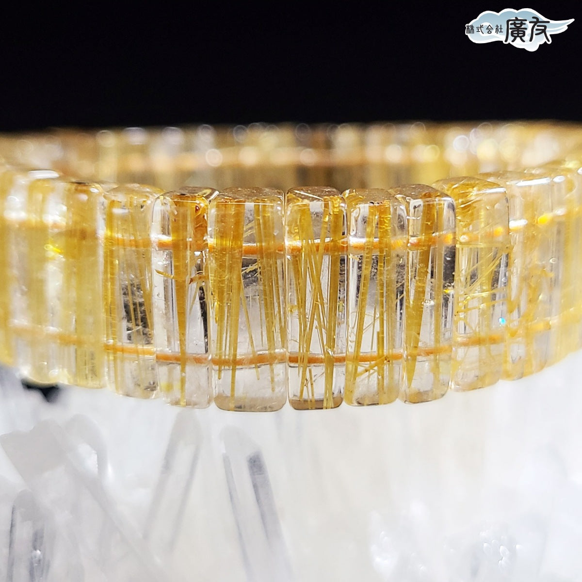 AAA級 ゴールドルチルクォーツバングル ブレスレット 現物販売【高級