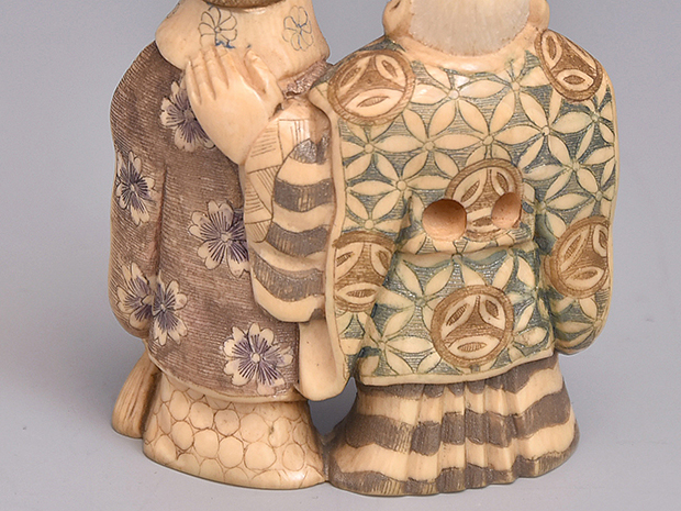 象牙現代根付 高砂 銘「光之」 | 古美術ささき