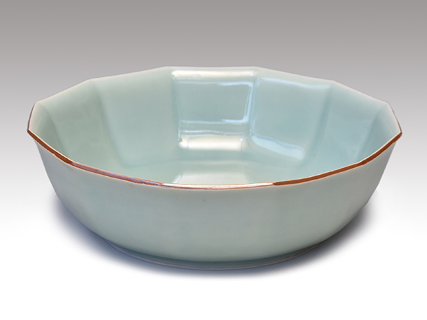 青磁十二角鉢 柿右衛門様式 江戸時代中期頃 | 古美術ささき