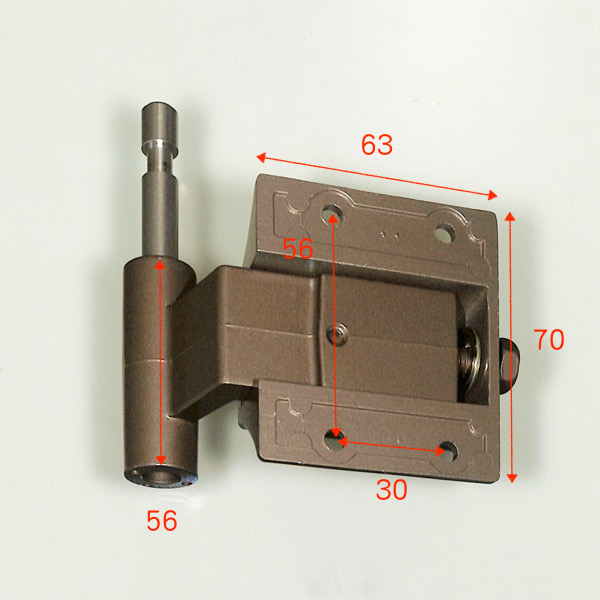 小池ガラス店 / 75角門柱用ヒンジ(下)持ち送り 色:ブロンズ C8H191A