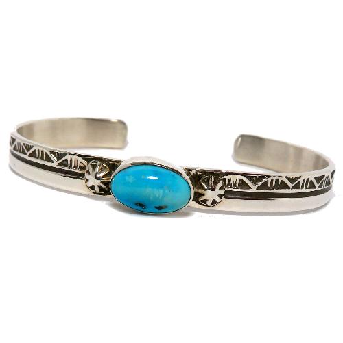 ナバホ族のターコイズバングル ブレスレット ナバホバングル