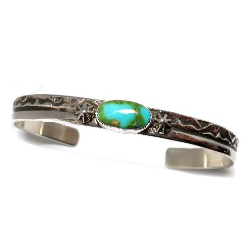 ナバホ族のターコイズバングル ブレスレット ナバホバングル