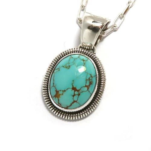 ターコイズ ペンダント インディアンジュエリー ナバホ族、ターコイズ