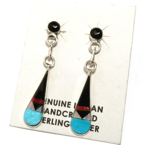 インディアンジュエリー・ズニ族のピアス・イヤリング