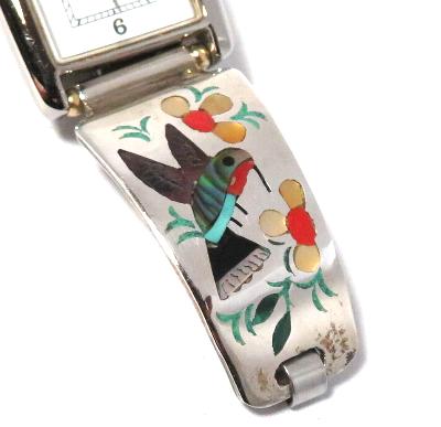 インディアンジュエリー ウォッチ ズニ族製作のウォッチ レディース