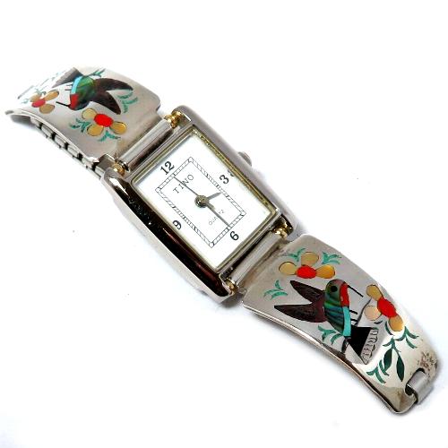 インディアンジュエリー ウォッチ ズニ族製作のウォッチ レディース