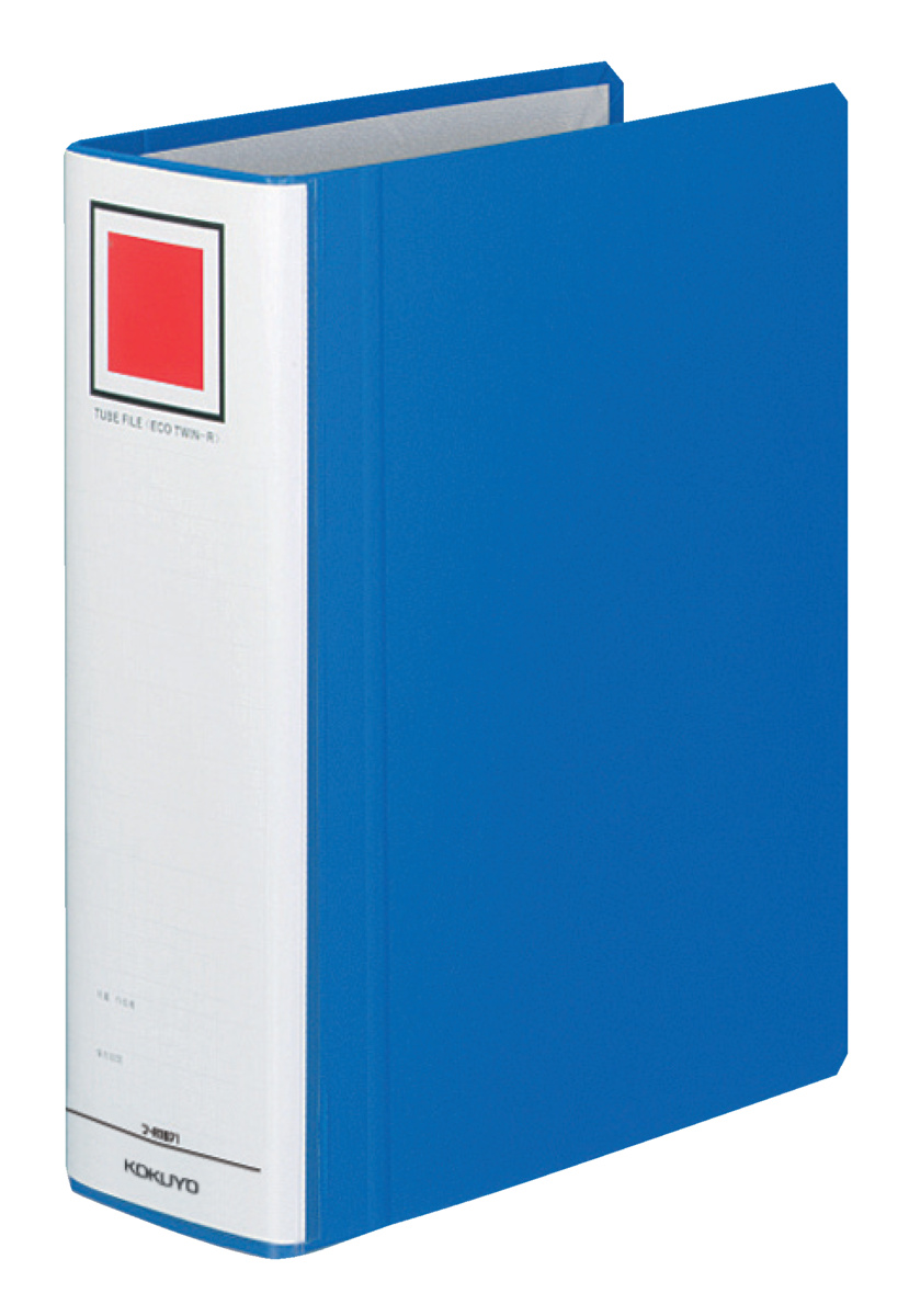 チューブファイルA4縦 80mm800枚収容2穴赤｜文具｜コクヨ