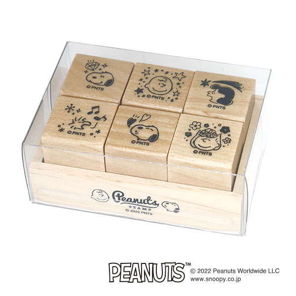 こどものかお スヌーピー 6Pスタンプセット ピーナッツ 表情 2280-003