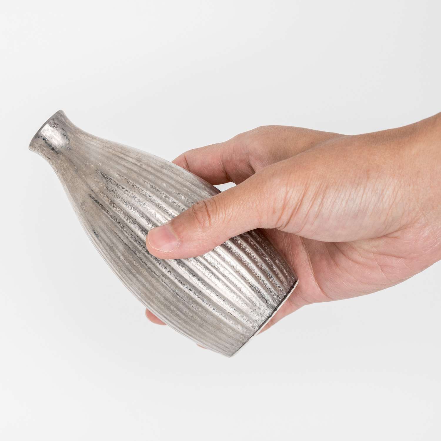 Kuro Yuzu Silver Sake Carafe 8 oz | KORIN