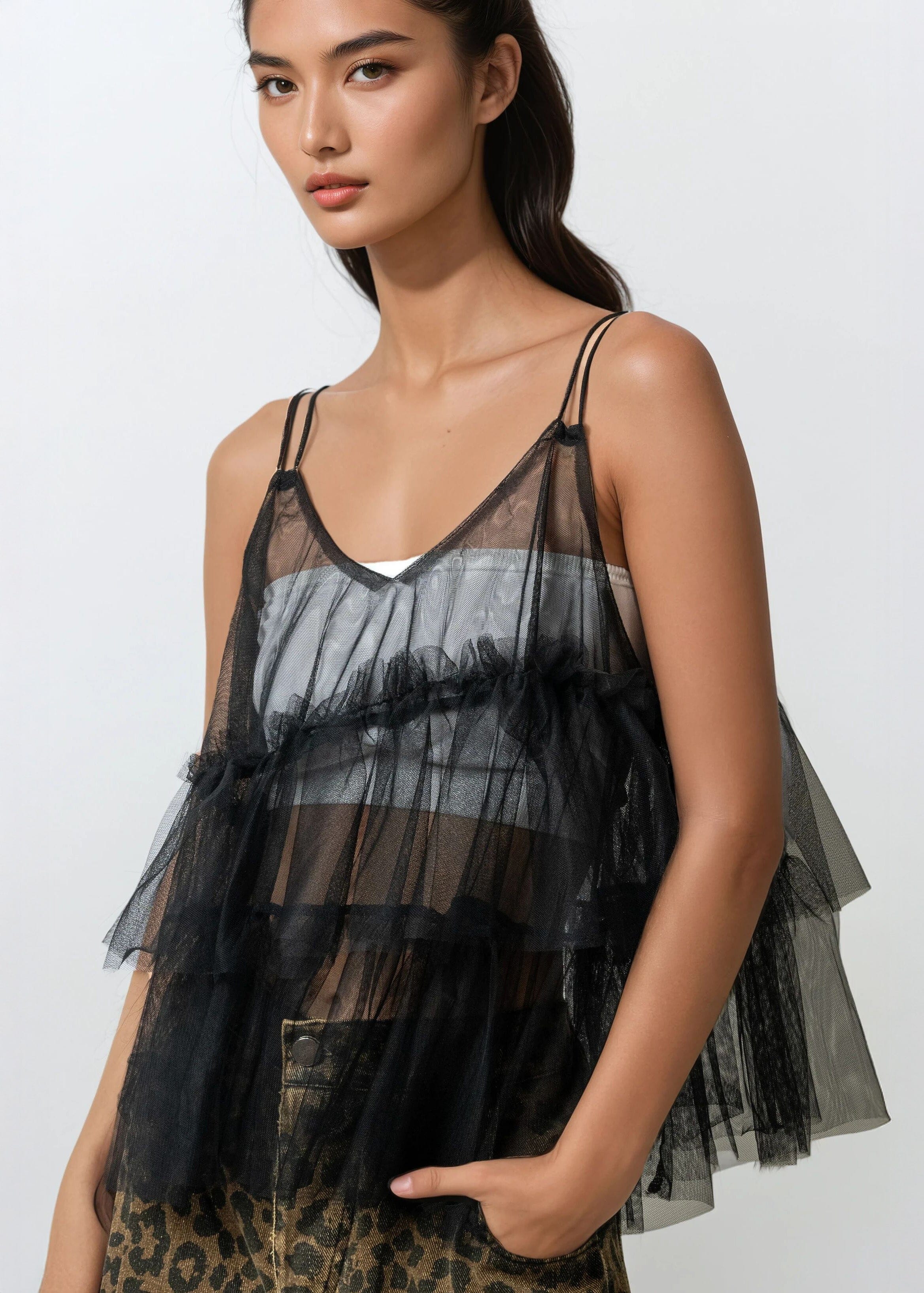 Layered Tulle Tank Top - Kate Hewko