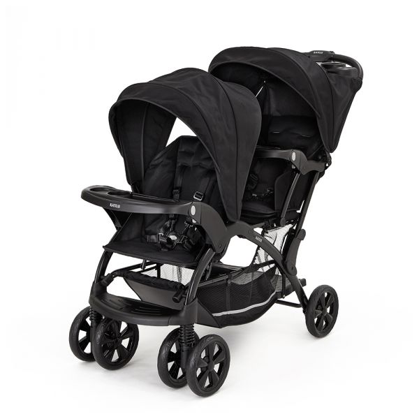 ベビーカー 二人でゴーDX シングルタイヤ（ブラック）」について