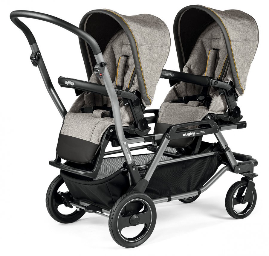 Peg-Perego 2人乗りベビーカー デュエット（リュクスグレー