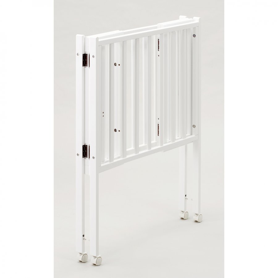 日本製 折りたたみコンパクトミニベッド（ホワイト）」について