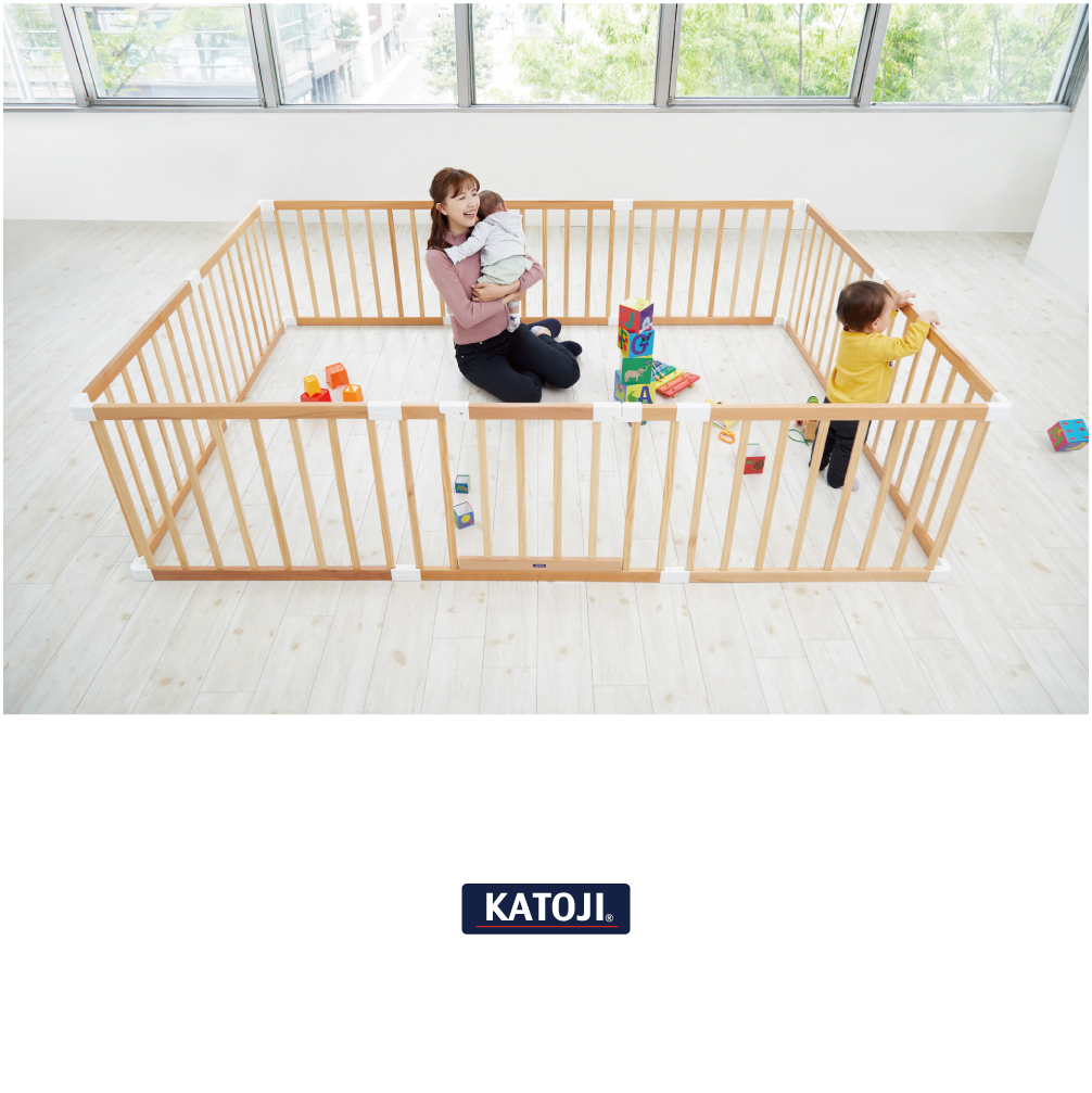 木製ベビーサークル扉付用 追加パネル2枚セット｜新商品 KATOJI