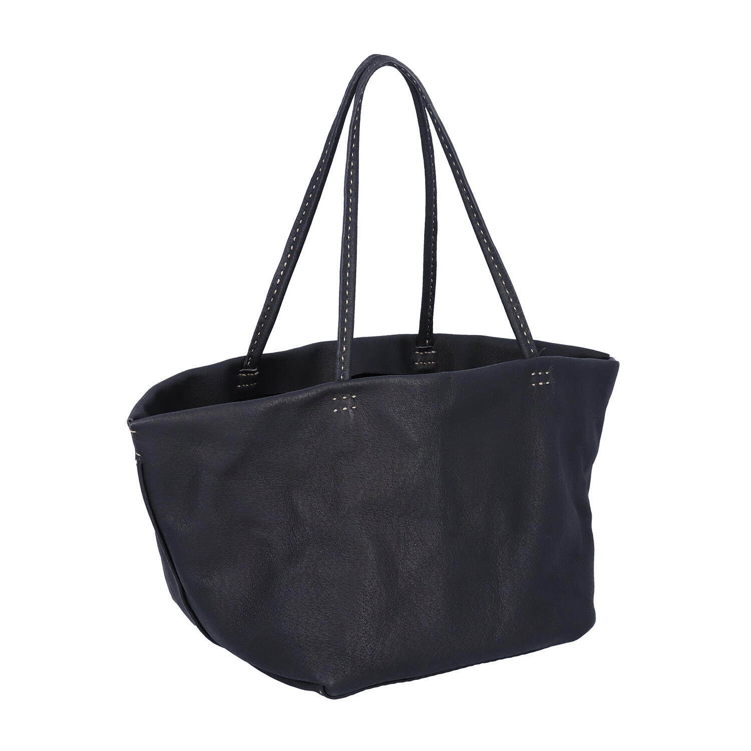 A4 ユニセックス ピッグスキン 肩掛け トートバッグ | amenez-moi