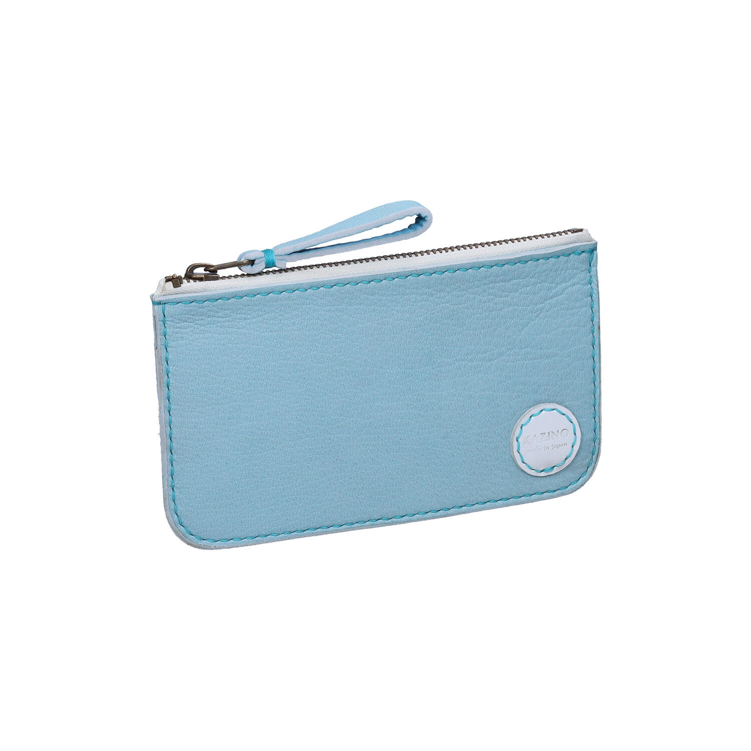 総手縫い 鹿革 マチ無し ポーチ マルチケース | 株式会社 KAZINO