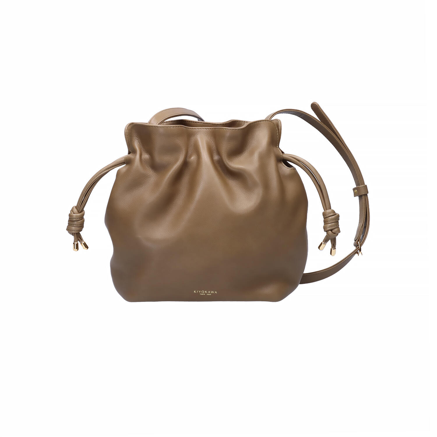 牛革 ギャザー 斜め掛け ポシェット ショルダーバッグ | 有限会社 清川