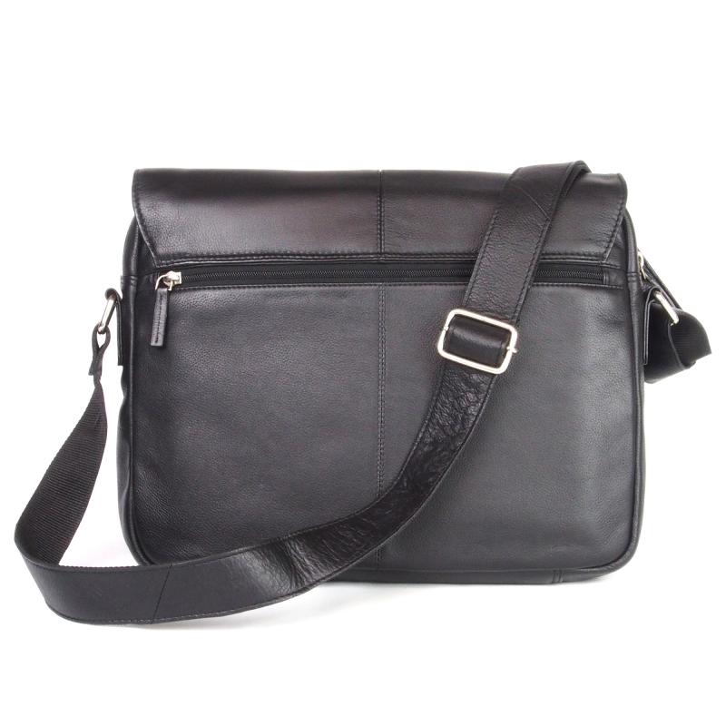 カワノバッグ / 牛革 本革 メンズバッグ かぶせ鍵付きショルダーバッグ