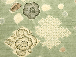 西洞院辻が花染紬小紋 大脇一心作（w42'220jW） 着物紹介