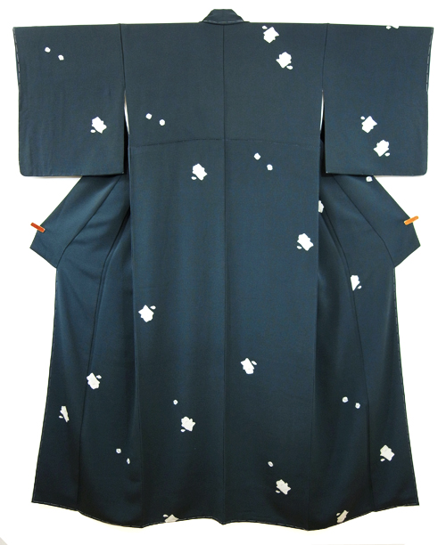 猫と鈴の柄絞り染小紋（a42138tz） 着物紹介