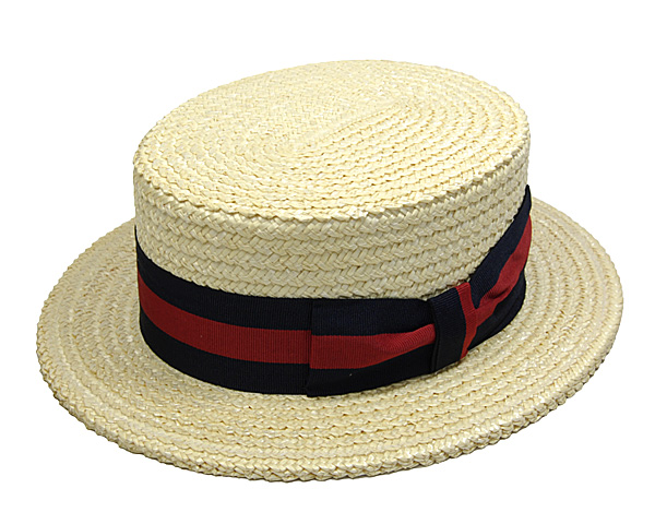 イタリア TESI(テシ) ストローブレードカンカン帽 ハット 春夏 メンズ