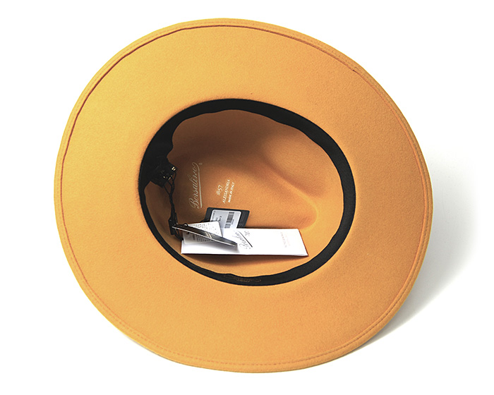 イタリア Borsalino(ボルサリーノ) カシミアミックスフェルト中折れ帽