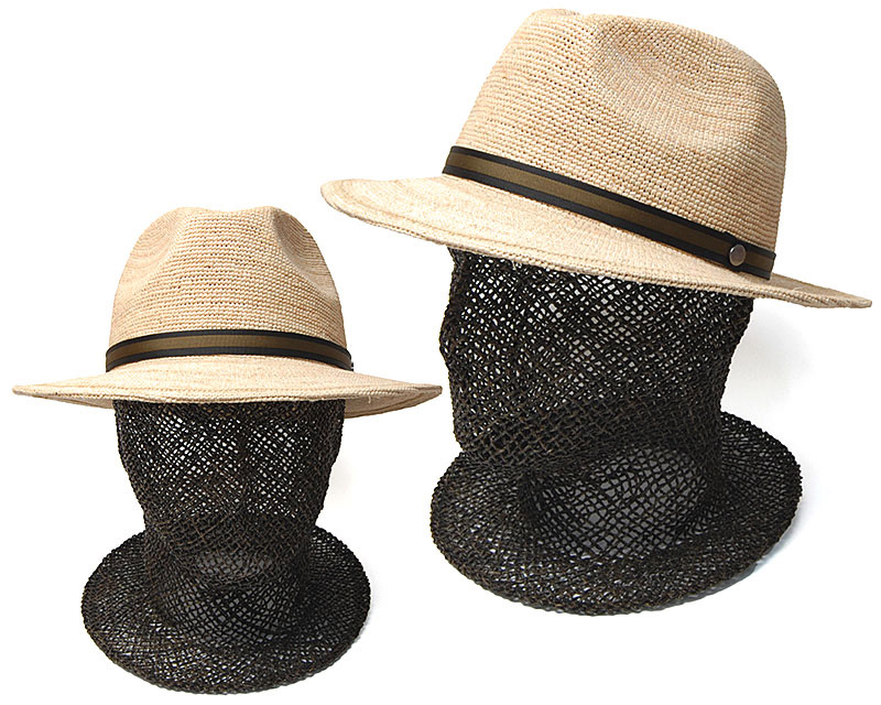 イタリア Borsalino(ボルサリーノ) ラフィア細編み中折れ帽 141165