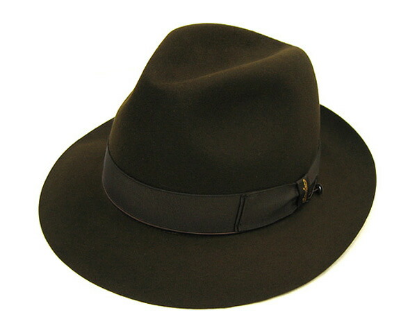 イタリア Borsalino(ボルサリーノ) ファーフェルト中折れ帽 ビーバー