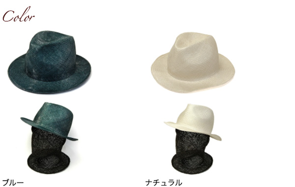 イタリア REINHARD PLANK(レナード プランク) ストロー中折れ帽