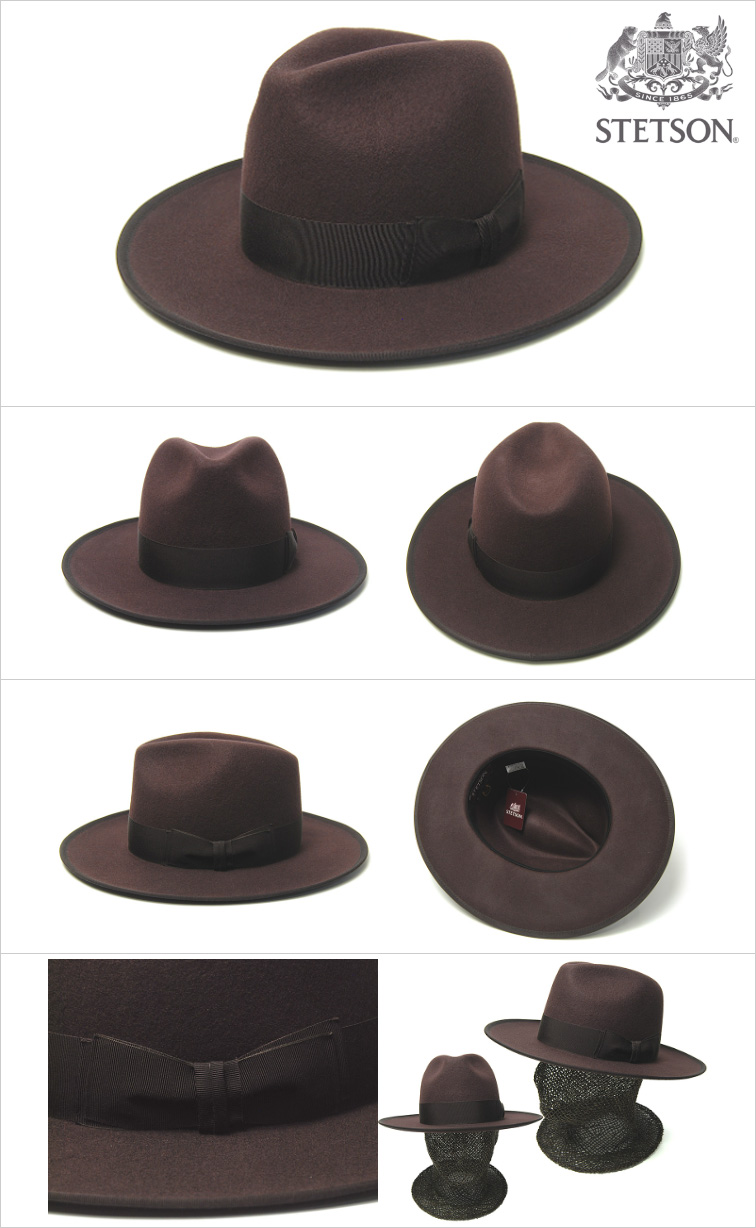 STETSON(ステットソン) ウールフエルト中折れ帽 秋冬 メンズ