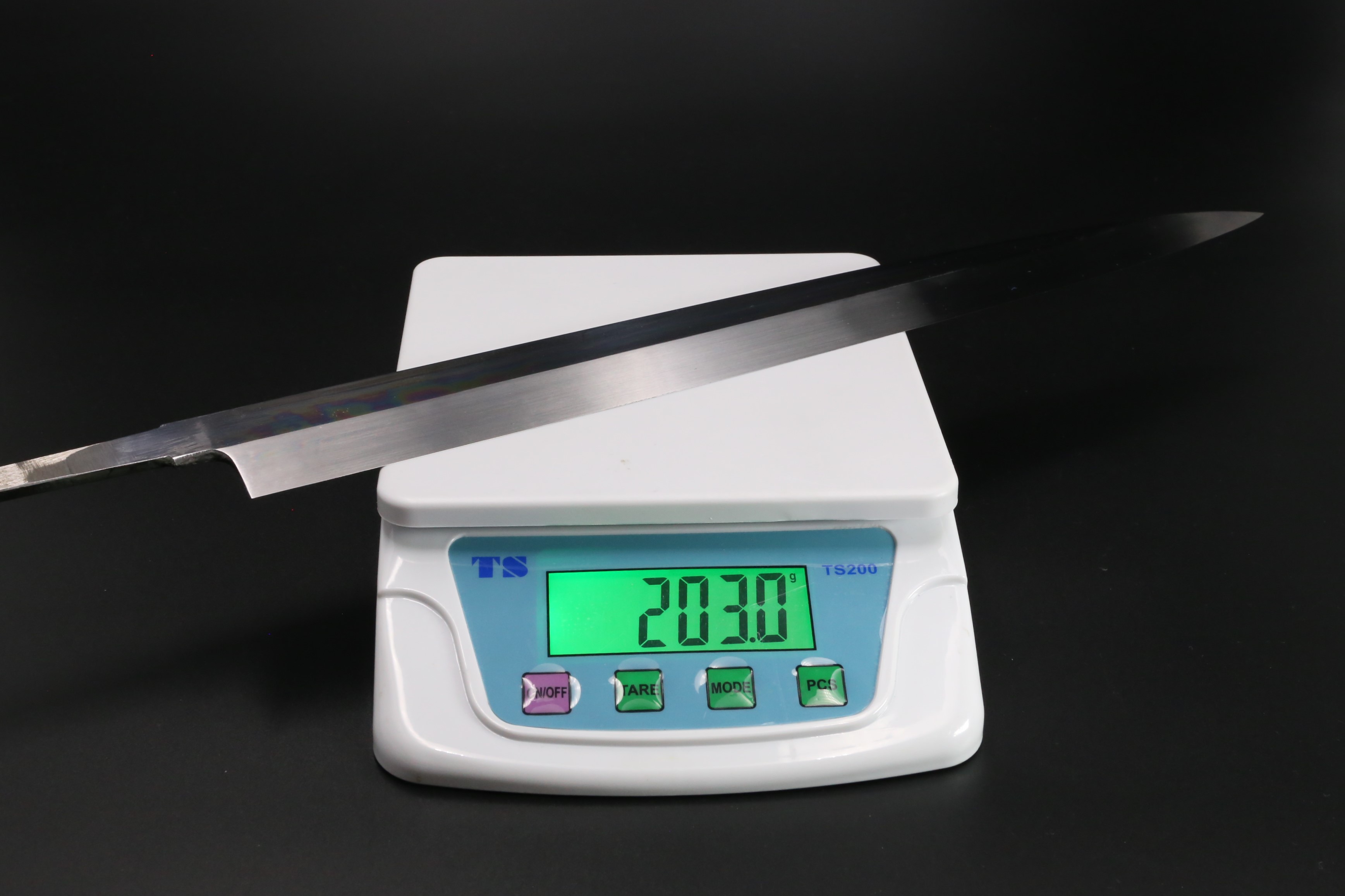 柳刃 白二鋼 水本焼 360mm 平鏡面 波浮かし 刃付師： 森本光一-歌舞