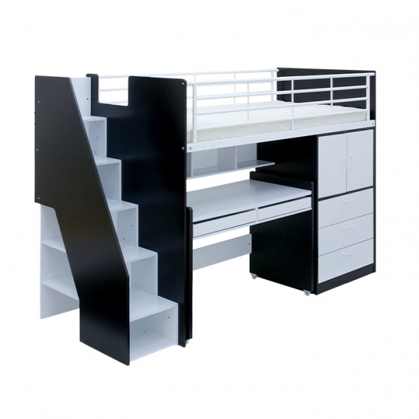 階段付き ロフトシステムベッド massa3(マッサ3) 4色対応の通販情報