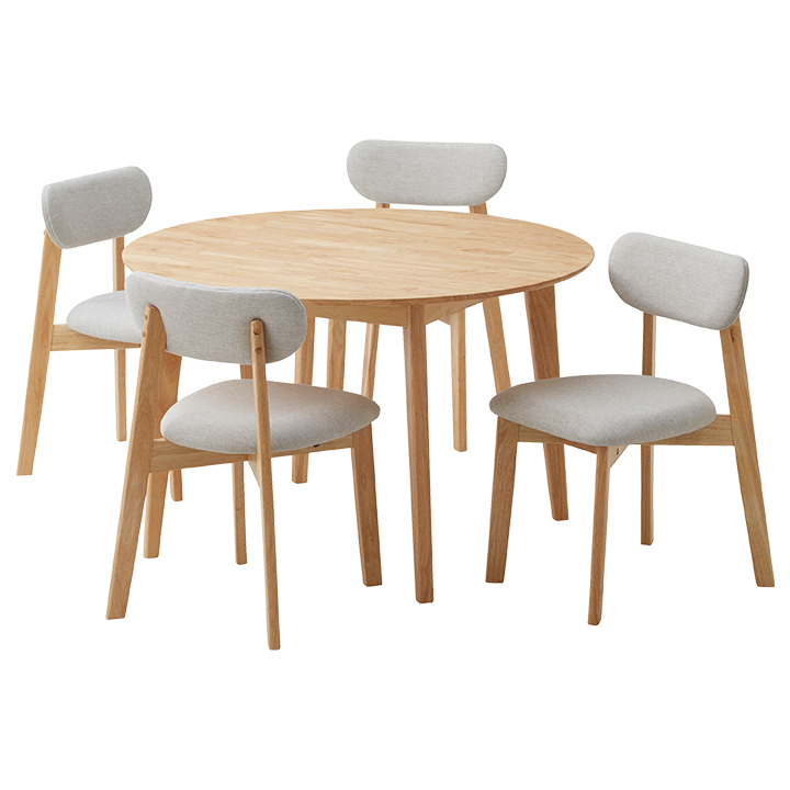 円形ダイニング5点セット 幅110cm Cocotte3(ココット3) 4色対応の通販