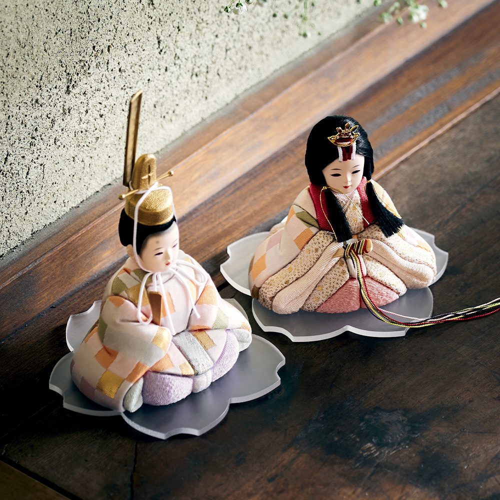 日本製 雛人形 木目込人形 のどか 桜プレートの通販情報 - 家具通販の