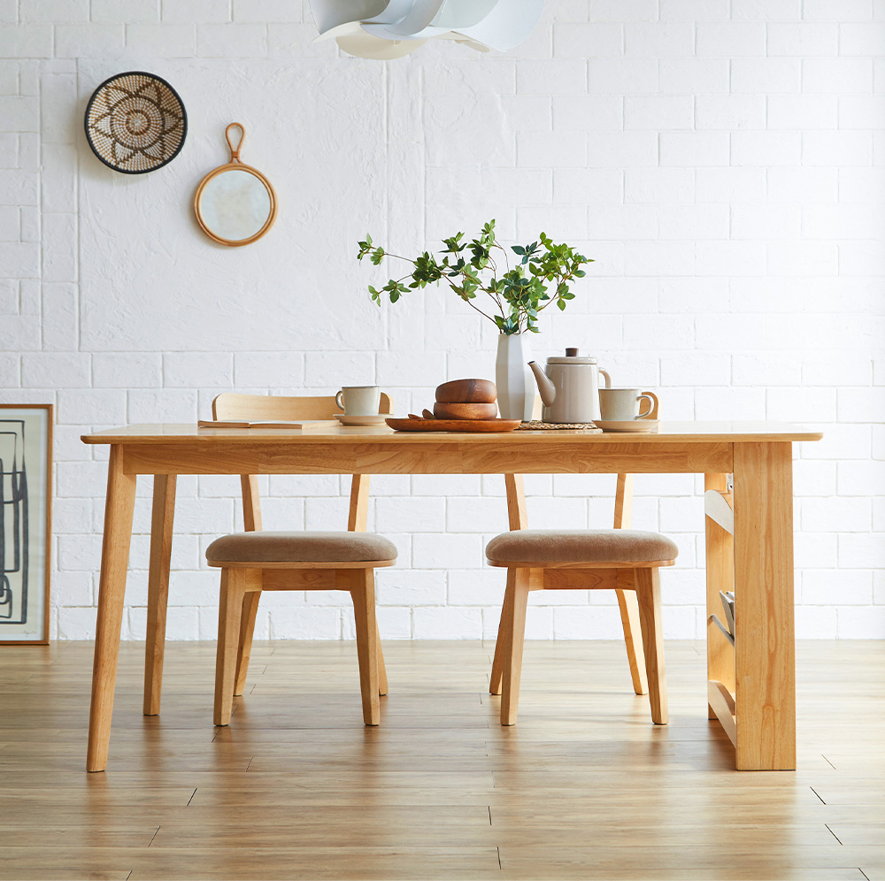 収納付き ダイニングテーブル 幅150cm Cena(セナ) 単品の通販情報