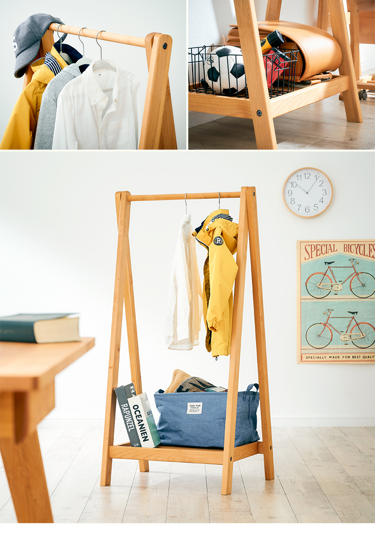 堀田木工所 国産 ハンガーラック Skip(スキップ)の通販情報 - 家具通販